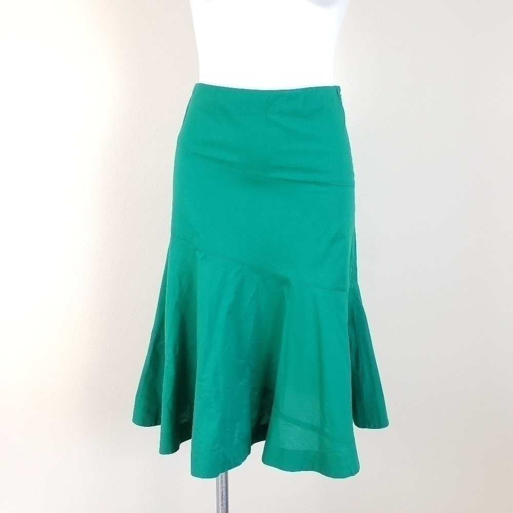 Anthropologie Edme & Esyllte Green Cotton Skirt